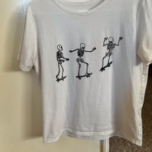 SHEIN skeleton graphic oversized tee